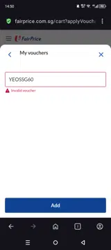 yeossg60 coupon verification screenshot