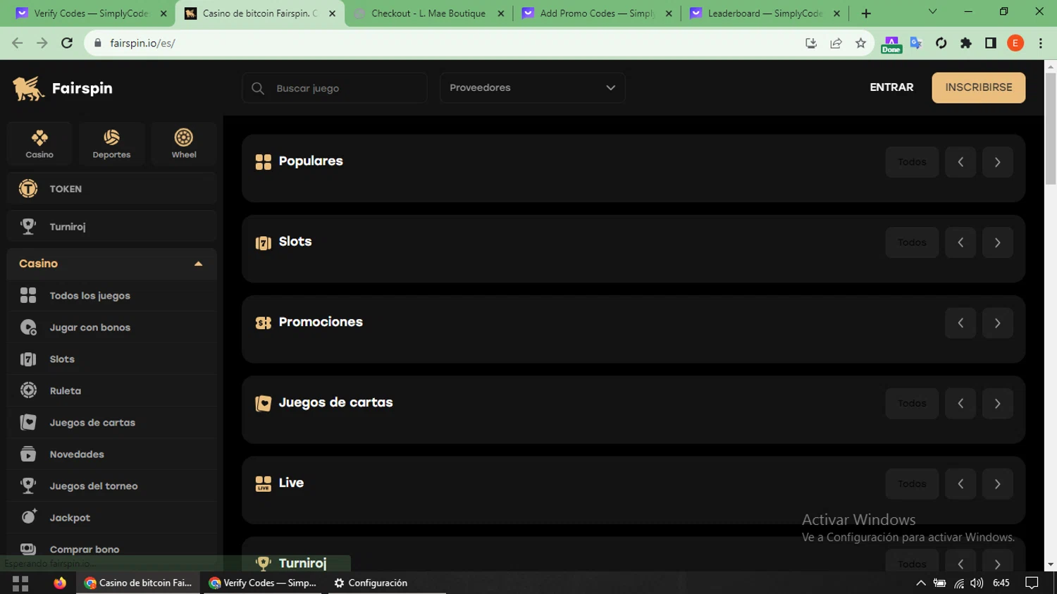 Fairspin checkout page showing Fairspin promo code box | Screenshot taken by SimplyCodes community member on Nov 2, 2023