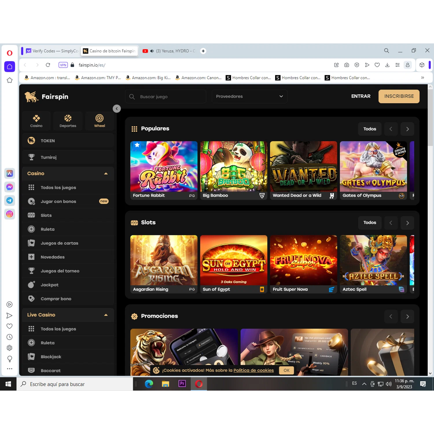 Fairspin checkout page showing Fairspin promo code box | Screenshot taken by SimplyCodes community member on Sep 4, 2023