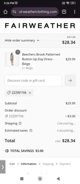 ZZZRP798 coupon verification screenshot