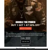 FRI50 coupon verification screenshot