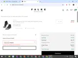 Falke coupon verification screenshot