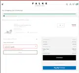 Falke coupon verification screenshot