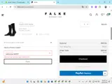 Falke coupon verification screenshot