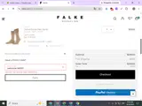 Falke coupon verification screenshot