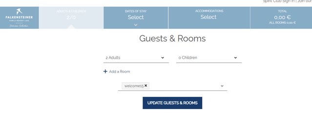 Falkensteiner Hotels & Residences checkout page showing Falkensteiner Hotels & Residences promo code box | Screenshot taken by SimplyCodes community member on Apr 20, 2024