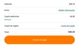 welcome coupon verification screenshot