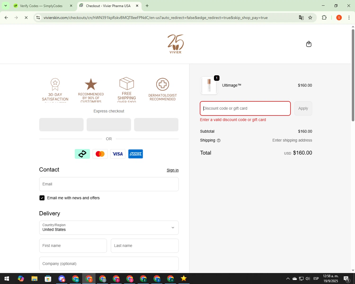 Famety coupon code screenshot showing code FIRST15 applied at Famety checkout page. Uploaded by SimplyCodes community member CodeVoyager5621 on Sep 19, 2025