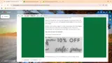 snow coupon verification screenshot