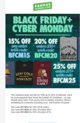 BFCM25 coupon verification screenshot