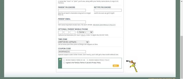 FamZoo checkout page showing FamZoo coupon code box | Screenshot taken by SimplyCodes community member on Dec 6, 2022