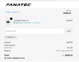 Fanatec coupon verification screenshot