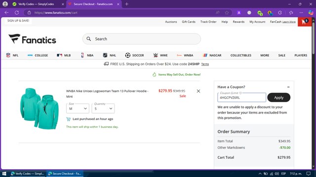 Fanatics Coupon Codes (9 Verified) - 25% Off w/Code May 2025