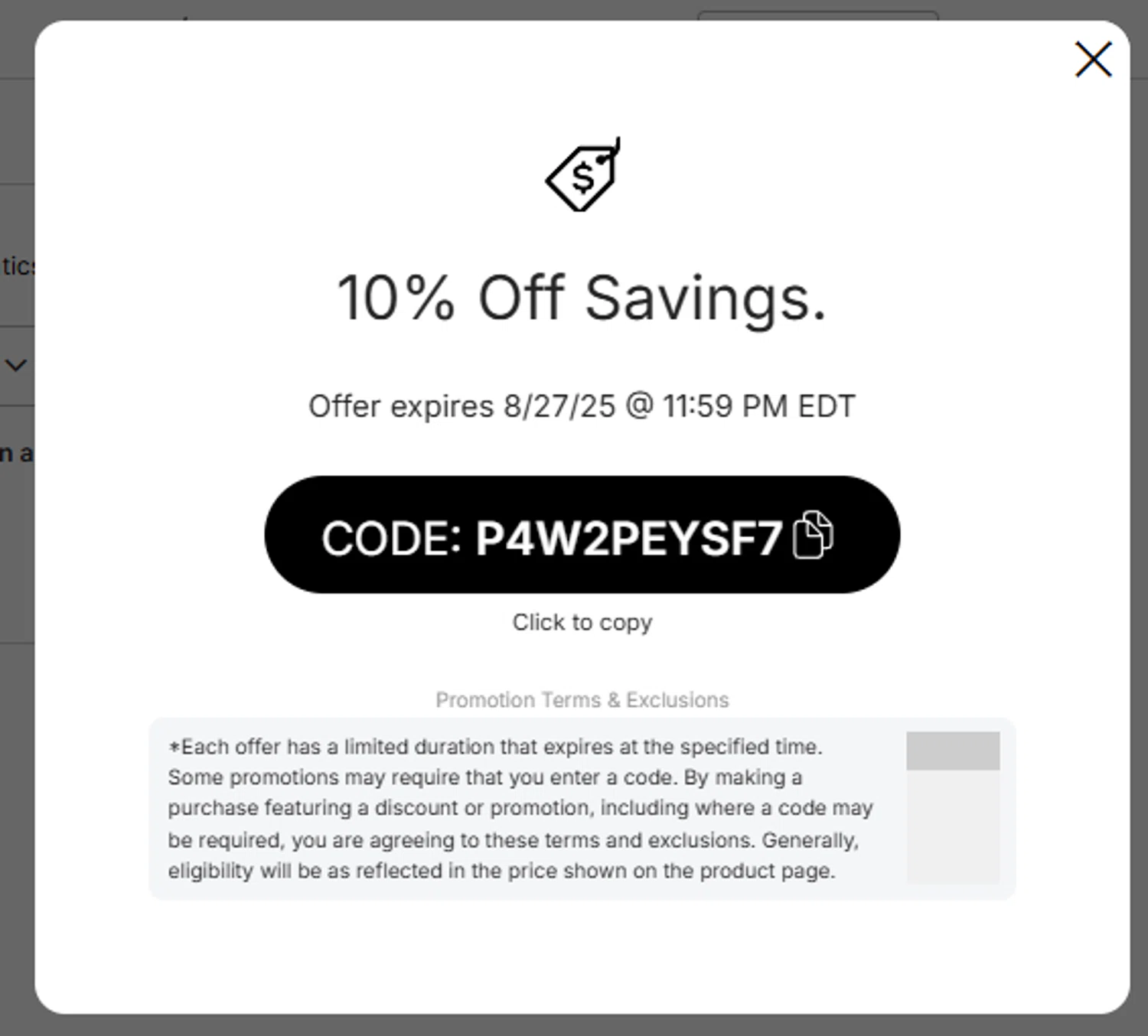 Fanatics promo code screenshot showing code P4W2PEYSF7 applied at Fanatics checkout page. Uploaded by SimplyCodes community member Dulce__ on Aug 28, 2025