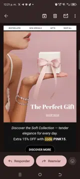 Pink15 coupon verification screenshot