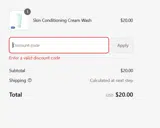 NEWWASH10 coupon verification screenshot