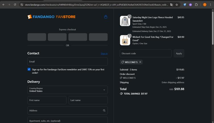 Fandango Promo Codes - 15% Off (5 Verified) Jan 2026