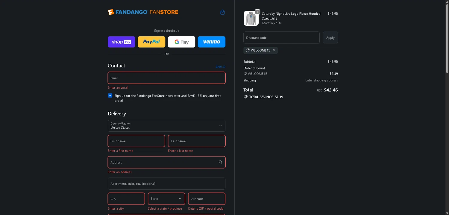 Fandango Promo Codes - 10% Off (3 Verified) Jan 2026