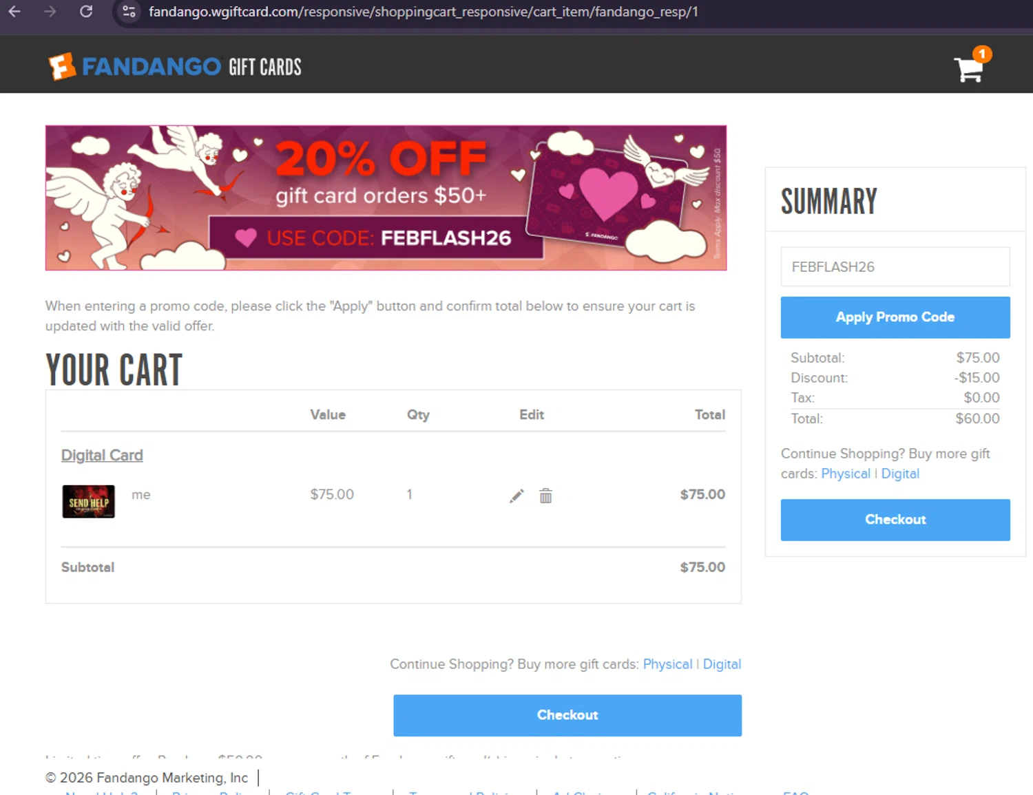 Fandango Promo Codes - 10% Off (4 Verified) Mar 2026