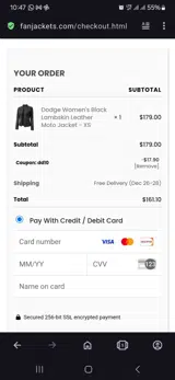 Dd10 coupon verification screenshot