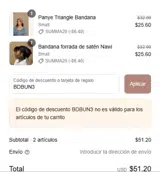 BDBUN3 coupon verification screenshot