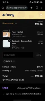 PLOP10 coupon verification screenshot