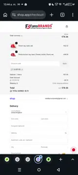 10-OFF-FB coupon verification screenshot