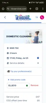 ELLIE10 coupon verification screenshot
