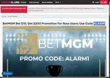 ALARM1 coupon verification screenshot
