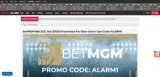 ALARM1 coupon verification screenshot