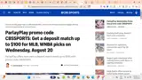 CBS Sports - Fantasy Football coupon verification screenshot