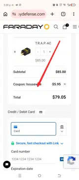 housewife coupon verification screenshot