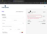 Far Bank coupon verification screenshot