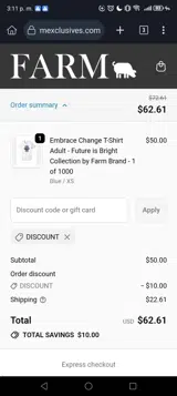 DISCOUNT coupon verification screenshot