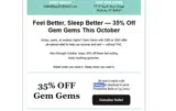 Gem35 coupon verification screenshot
