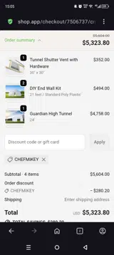 CHEFMIKEY coupon verification screenshot