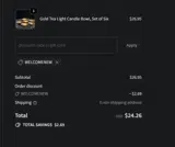 welcomenew coupon verification screenshot