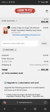 RESCUEBS coupon verification screenshot