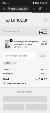 EID10 coupon verification screenshot