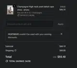 HEATWAVE coupon verification screenshot