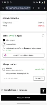 Genius coupon verification screenshot