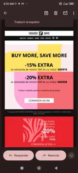 Save20 coupon verification screenshot