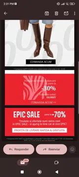 Glossy coupon verification screenshot
