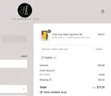 Fashion Fitz coupon verification screenshot