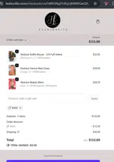 Fashion Fitz coupon verification screenshot