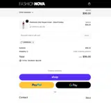 Fashion Nova coupon verification screenshot