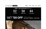 Fashion Nova coupon verification screenshot