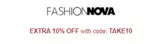 Fashion Nova coupon verification screenshot