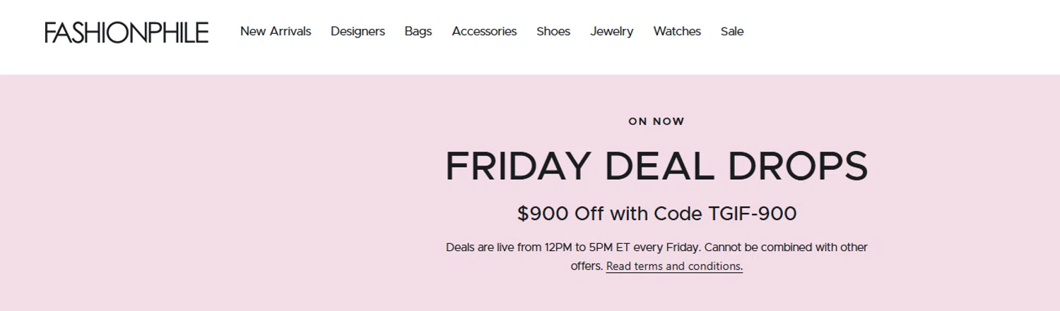 Fashionphile promo code screenshot showing code TGIF-900 applied at Fashionphile checkout page. Uploaded by SimplyCodes community member valeriaantonieta on Jun 12, 2026