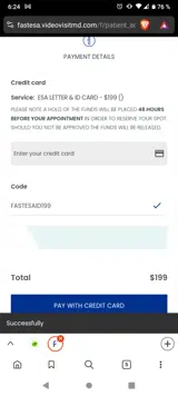 FASTESAID199 coupon verification screenshot